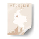 Medellín - Mapas del corazón de la ciudad 49 - Emiliano Deificus | Cuadro decorativo de Canvas Lab