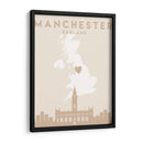 Manchester - Mapas del corazón de la ciudad 45 - Emiliano Deificus | Cuadro decorativo de Canvas Lab