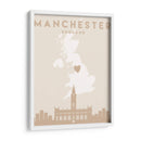 Manchester - Mapas del corazón de la ciudad 45 - Emiliano Deificus | Cuadro decorativo de Canvas Lab