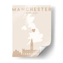 Manchester - Mapas del corazón de la ciudad 45 - Emiliano Deificus | Cuadro decorativo de Canvas Lab