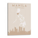 Manila - Mapas del corazón de la ciudad 46 - Emiliano Deificus | Cuadro decorativo de Canvas Lab