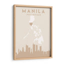 Manila - Mapas del corazón de la ciudad 46 - Emiliano Deificus | Cuadro decorativo de Canvas Lab