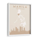 Manila - Mapas del corazón de la ciudad 46 - Emiliano Deificus | Cuadro decorativo de Canvas Lab