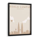 Kuala Lumpur - Mapas del corazón de la ciudad 37 - Emiliano Deificus | Cuadro decorativo de Canvas Lab