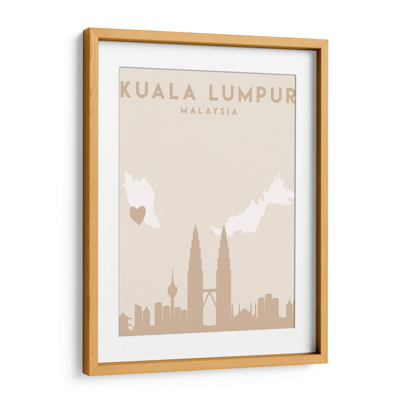 Kuala Lumpur - Mapas del corazón de la ciudad 37 - Emiliano Deificus | Cuadro decorativo de Canvas Lab
