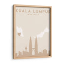 Kuala Lumpur - Mapas del corazón de la ciudad 37 - Emiliano Deificus | Cuadro decorativo de Canvas Lab