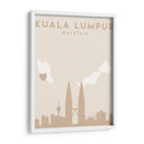 Kuala Lumpur - Mapas del corazón de la ciudad 37 - Emiliano Deificus | Cuadro decorativo de Canvas Lab