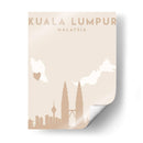 Kuala Lumpur - Mapas del corazón de la ciudad 37 - Emiliano Deificus | Cuadro decorativo de Canvas Lab