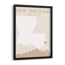 New Orleans - Mapas del corazón de la ciudad 60 - Emiliano Deificus | Cuadro decorativo de Canvas Lab
