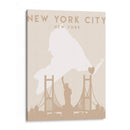 New York City - Mapas del corazón de la ciudad 61 - Emiliano Deificus | Cuadro decorativo de Canvas Lab