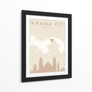 Panama City - Mapas del corazón de la ciudad 63 - Emiliano Deificus | Cuadro decorativo de Canvas Lab