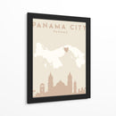 Panama City - Mapas del corazón de la ciudad 63 - Emiliano Deificus | Cuadro decorativo de Canvas Lab