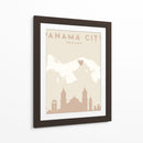 Panama City - Mapas del corazón de la ciudad 63 - Emiliano Deificus | Cuadro decorativo de Canvas Lab