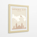 Panama City - Mapas del corazón de la ciudad 63 - Emiliano Deificus | Cuadro decorativo de Canvas Lab