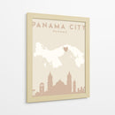 Panama City - Mapas del corazón de la ciudad 63 - Emiliano Deificus | Cuadro decorativo de Canvas Lab