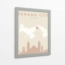 Panama City - Mapas del corazón de la ciudad 63 - Emiliano Deificus | Cuadro decorativo de Canvas Lab