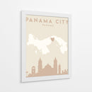 Panama City - Mapas del corazón de la ciudad 63 - Emiliano Deificus | Cuadro decorativo de Canvas Lab