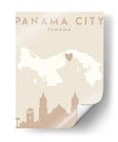 Panama City - Mapas del corazón de la ciudad 63 - Emiliano Deificus | Cuadro decorativo de Canvas Lab