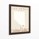 Las Vegas - Mapas del corazón de la ciudad 38 - Emiliano Deificus | Cuadro decorativo de Canvas Lab