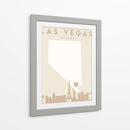Las Vegas - Mapas del corazón de la ciudad 38 - Emiliano Deificus | Cuadro decorativo de Canvas Lab