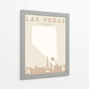 Las Vegas - Mapas del corazón de la ciudad 38 - Emiliano Deificus | Cuadro decorativo de Canvas Lab