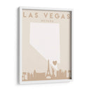 Las Vegas - Mapas del corazón de la ciudad 38 - Emiliano Deificus | Cuadro decorativo de Canvas Lab