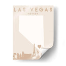 Las Vegas - Mapas del corazón de la ciudad 38 - Emiliano Deificus | Cuadro decorativo de Canvas Lab