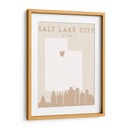Salt Lake City - Mapas del corazón de la ciudad 73 - Emiliano Deificus | Cuadro decorativo de Canvas Lab