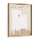 Salt Lake City - Mapas del corazón de la ciudad 73 - Emiliano Deificus | Cuadro decorativo de Canvas Lab