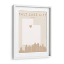 Salt Lake City - Mapas del corazón de la ciudad 73 - Emiliano Deificus | Cuadro decorativo de Canvas Lab