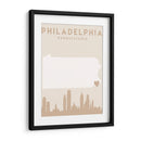 Philadelphia - Mapas del corazón de la ciudad 65 - Emiliano Deificus | Cuadro decorativo de Canvas Lab