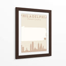 Philadelphia - Mapas del corazón de la ciudad 65 - Emiliano Deificus | Cuadro decorativo de Canvas Lab