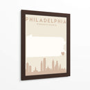 Philadelphia - Mapas del corazón de la ciudad 65 - Emiliano Deificus | Cuadro decorativo de Canvas Lab