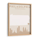 Philadelphia - Mapas del corazón de la ciudad 65 - Emiliano Deificus | Cuadro decorativo de Canvas Lab