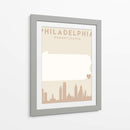 Philadelphia - Mapas del corazón de la ciudad 65 - Emiliano Deificus | Cuadro decorativo de Canvas Lab