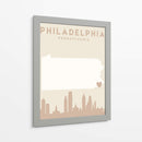 Philadelphia - Mapas del corazón de la ciudad 65 - Emiliano Deificus | Cuadro decorativo de Canvas Lab