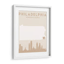 Philadelphia - Mapas del corazón de la ciudad 65 - Emiliano Deificus | Cuadro decorativo de Canvas Lab