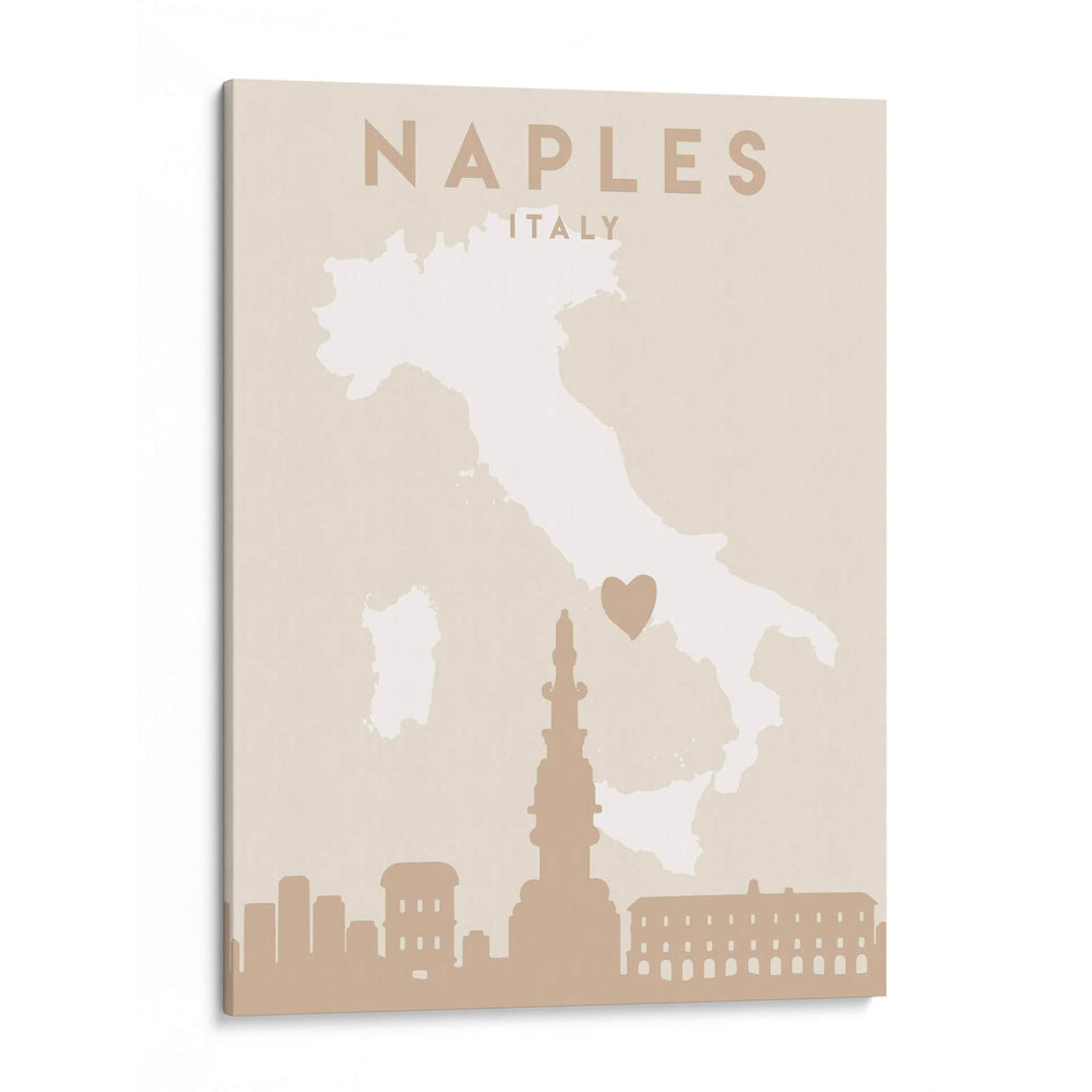 Nápoles - Mapas del corazón de la ciudad 59 - Emiliano Deificus | Cuadro decorativo de Canvas Lab