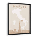 Nápoles - Mapas del corazón de la ciudad 59 - Emiliano Deificus | Cuadro decorativo de Canvas Lab