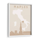 Nápoles - Mapas del corazón de la ciudad 59 - Emiliano Deificus | Cuadro decorativo de Canvas Lab