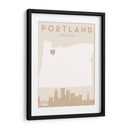 Portland - Mapas del corazón de la ciudad 68 - Emiliano Deificus | Cuadro decorativo de Canvas Lab