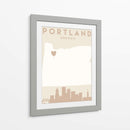 Portland - Mapas del corazón de la ciudad 68 - Emiliano Deificus | Cuadro decorativo de Canvas Lab