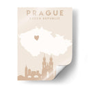 Praga - Mapas del corazón de la ciudad 69 - Emiliano Deificus | Cuadro decorativo de Canvas Lab