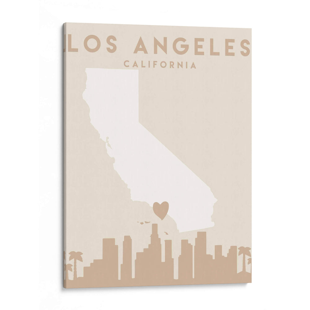 Los Angeles - Mapas del corazón de la ciudad 42 - Emiliano Deificus | Cuadro decorativo de Canvas Lab