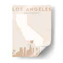 Los Angeles - Mapas del corazón de la ciudad 42 - Emiliano Deificus | Cuadro decorativo de Canvas Lab