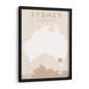 Sydney - Mapas del corazón de la ciudad 84 - Emiliano Deificus | Cuadro decorativo de Canvas Lab