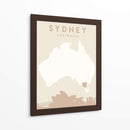 Sydney - Mapas del corazón de la ciudad 84 - Emiliano Deificus | Cuadro decorativo de Canvas Lab