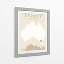 Sydney - Mapas del corazón de la ciudad 84 - Emiliano Deificus | Cuadro decorativo de Canvas Lab