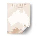 Sydney - Mapas del corazón de la ciudad 84 - Emiliano Deificus | Cuadro decorativo de Canvas Lab