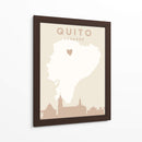 Quito - Mapas del corazón de la ciudad 70 - Emiliano Deificus | Cuadro decorativo de Canvas Lab
